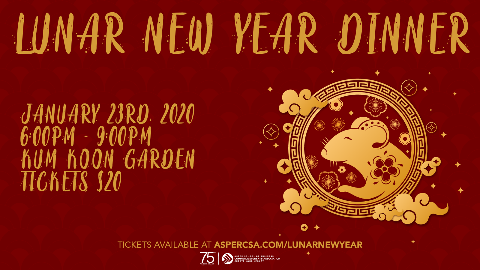 Lunar New Year Dinner - Commerce Students' Association